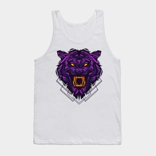 Tiger purple Tank Top